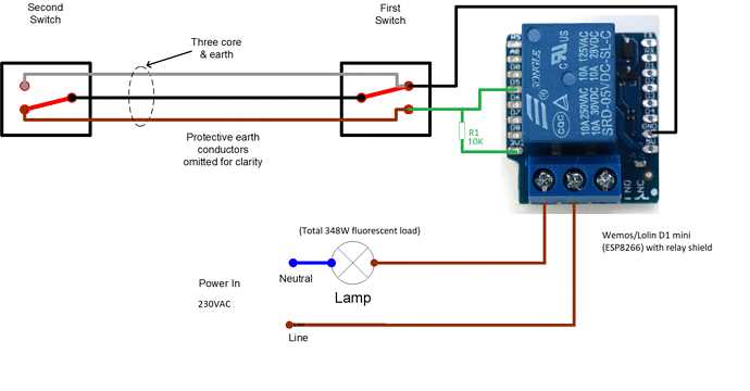 two way lighting circuit wiring diagram
