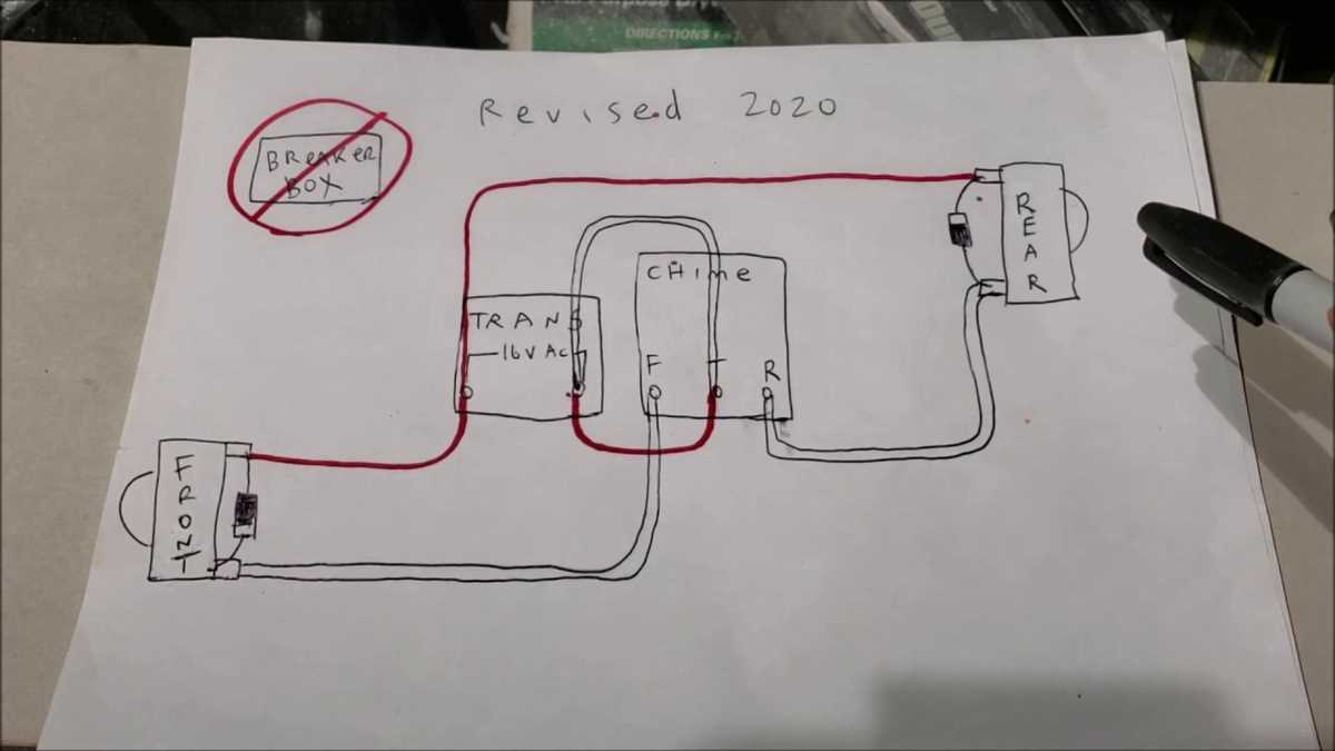 wiring diagram for a doorbell