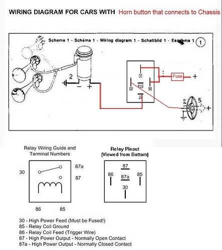 wiring diagram for horn wiring diagram for horn