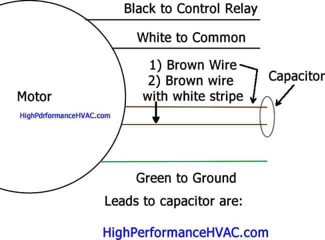 wiring diagram for start and run capacitors
