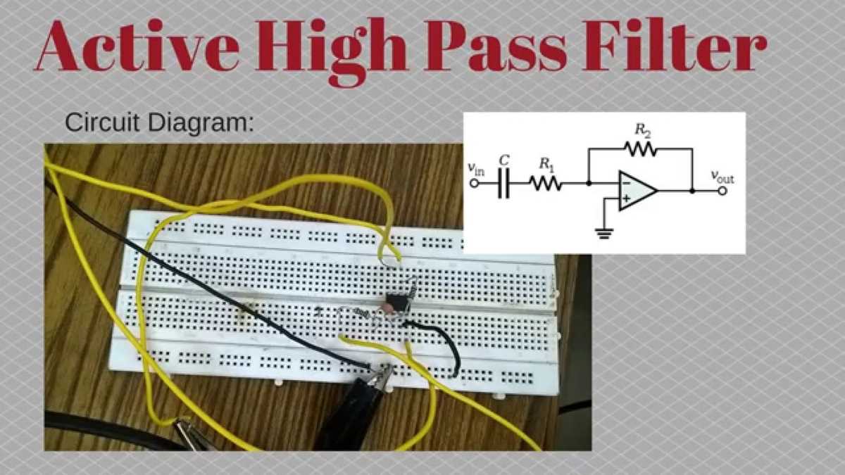 active high pass filter circuit diagram