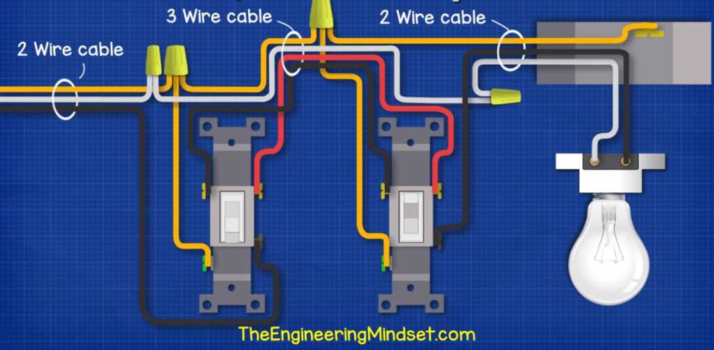 wiring diagram of a 3 way light switch