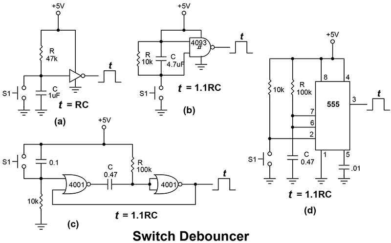debounce circuit diagram