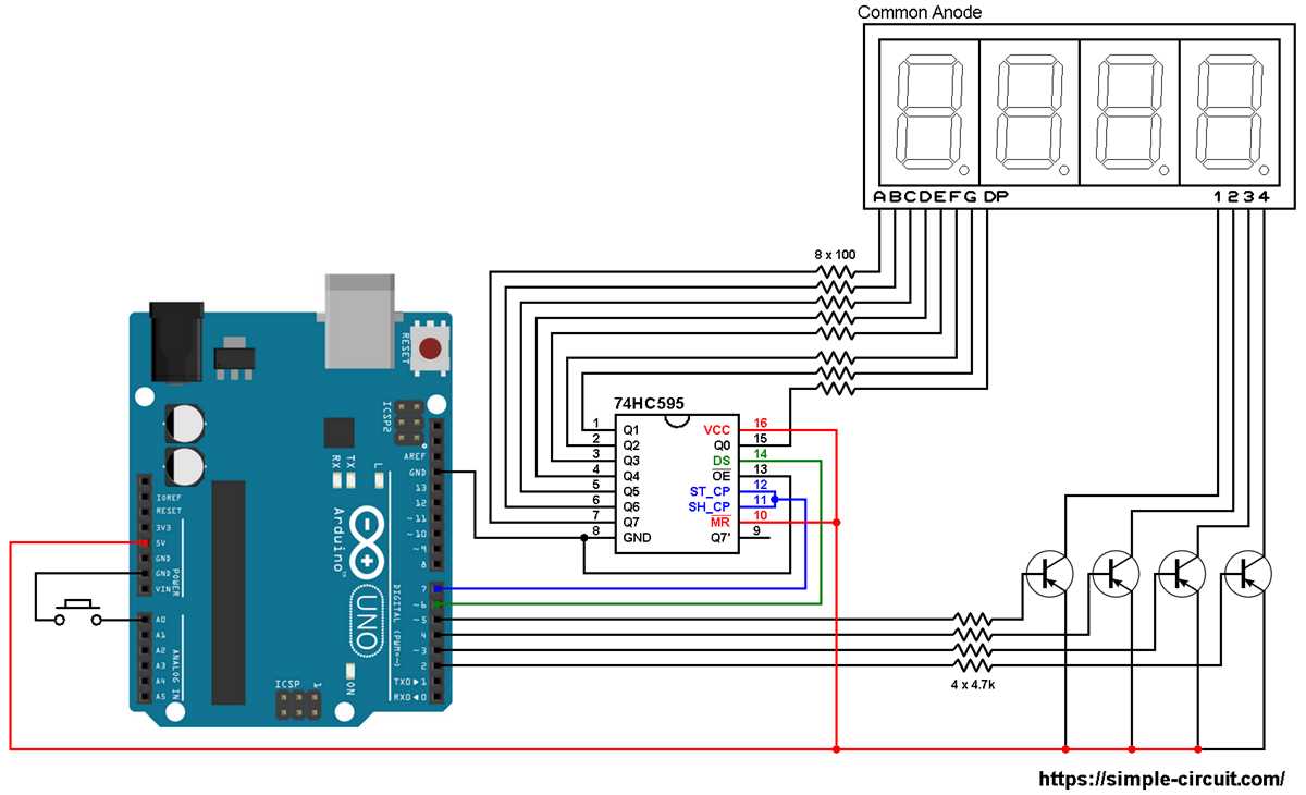 74hc595 circuit diagram 74hc595 circuit diagram