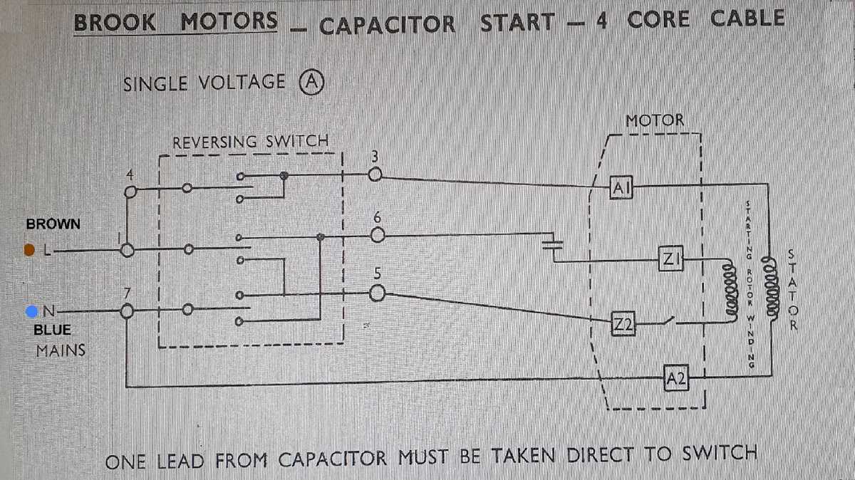 motor run capacitor wiring diagram