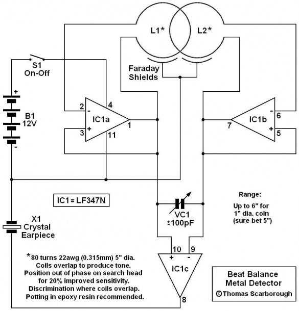 gold metal detector circuit diagram gold metal detector circuit diagram