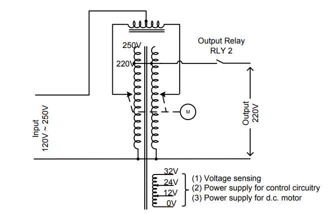 automatic voltage regulator circuit diagram