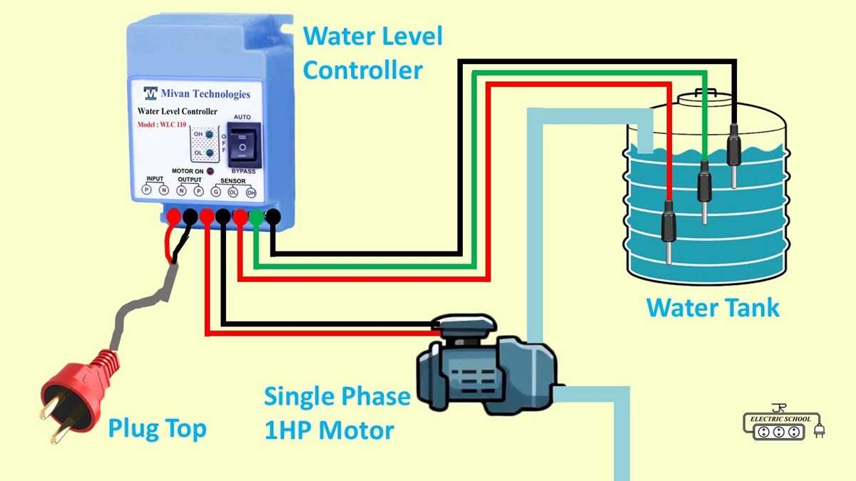 automatic water pump controller circuit diagram