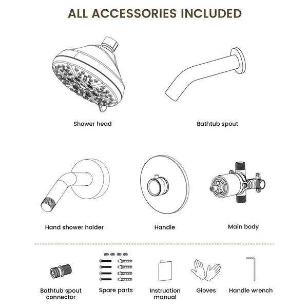 diagram shower head parts