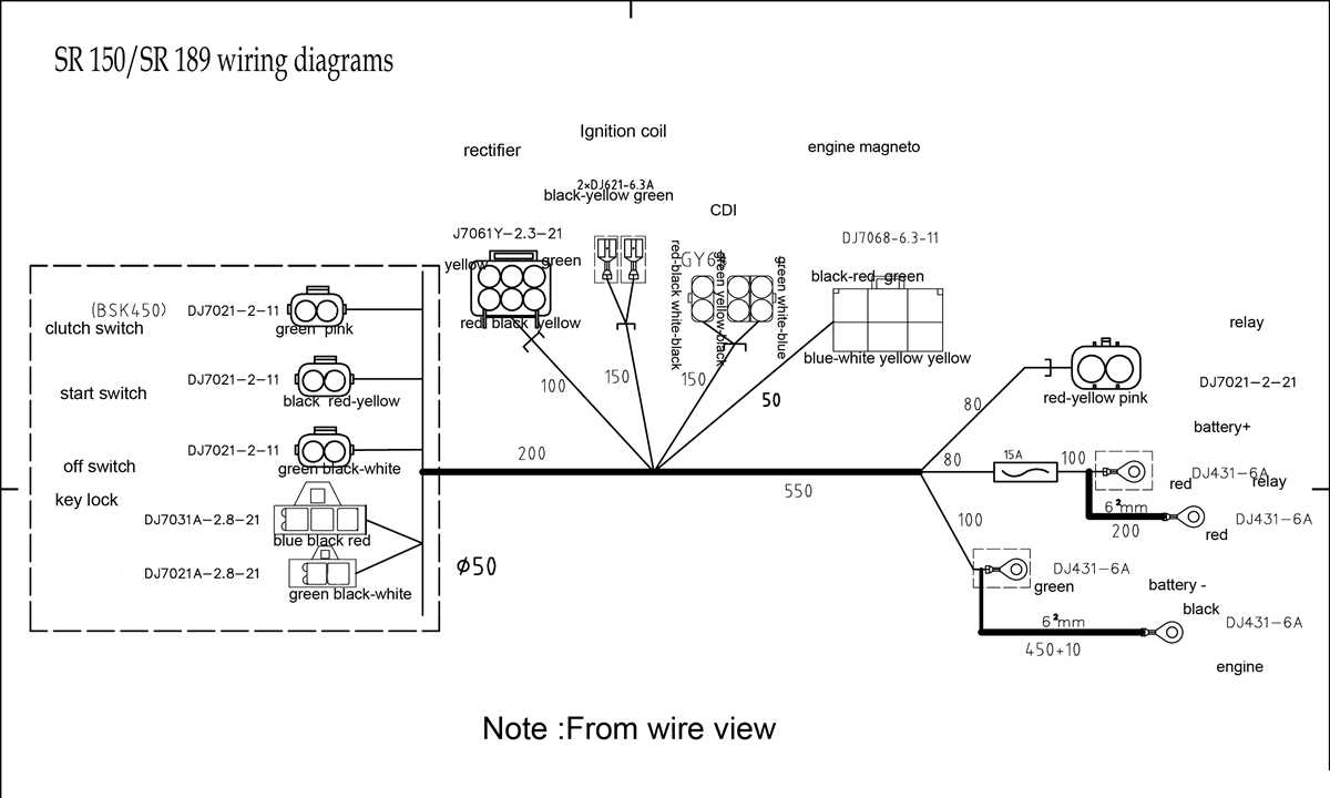 basic simple motorcycle wiring diagram