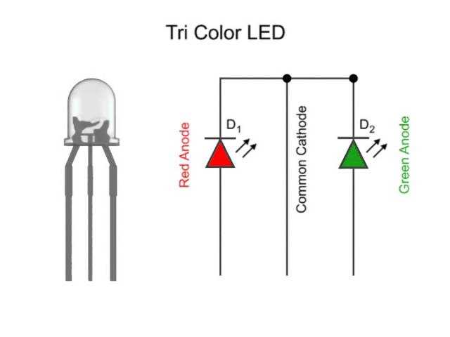 bi color led circuit diagram