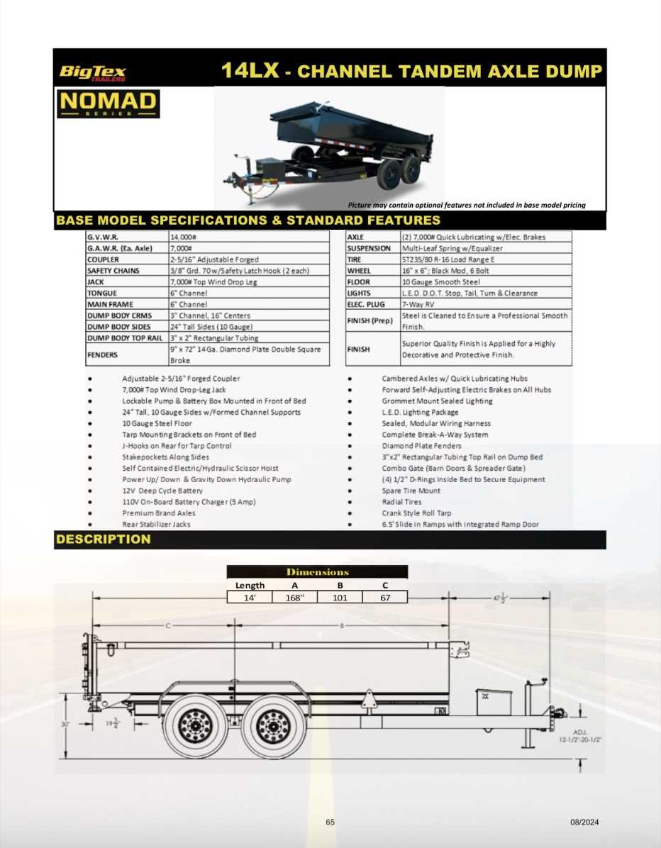 big tex trailer parts diagram