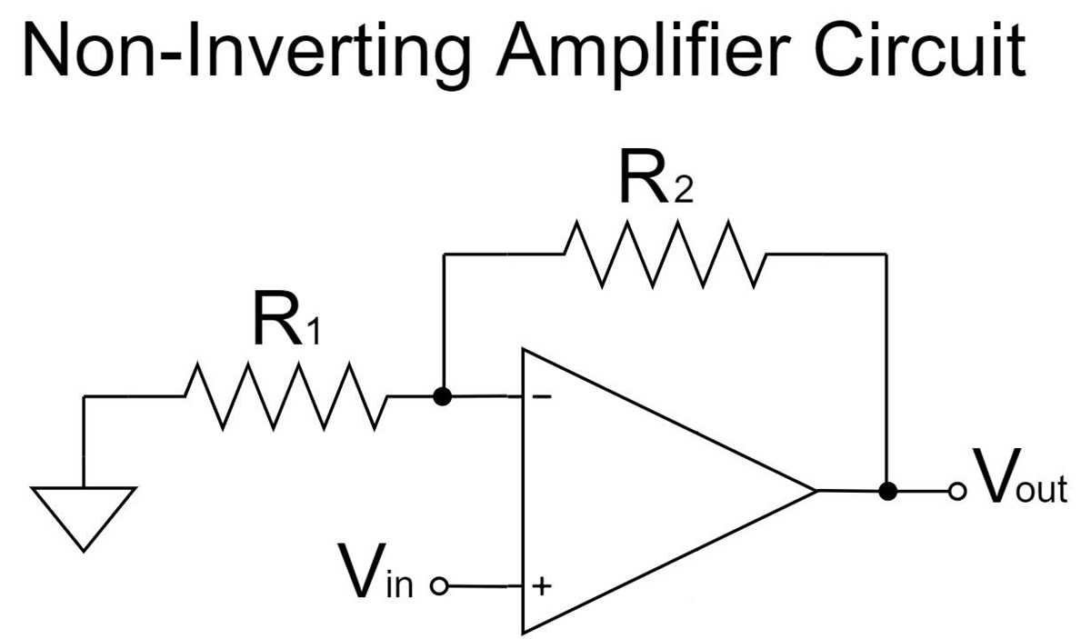 non inverting op amp circuit diagram