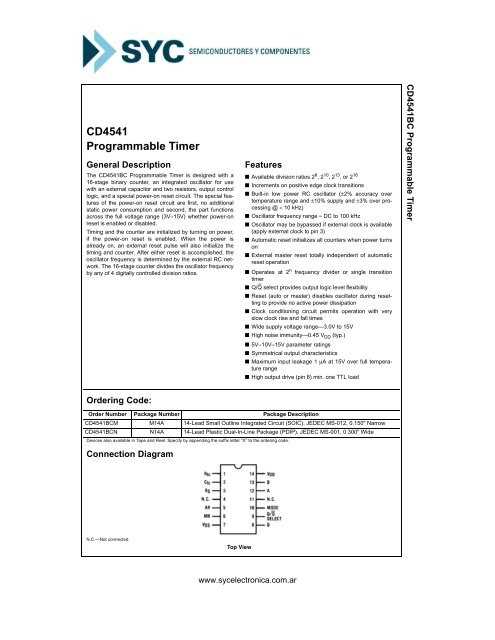 cd4541 timer circuit diagram