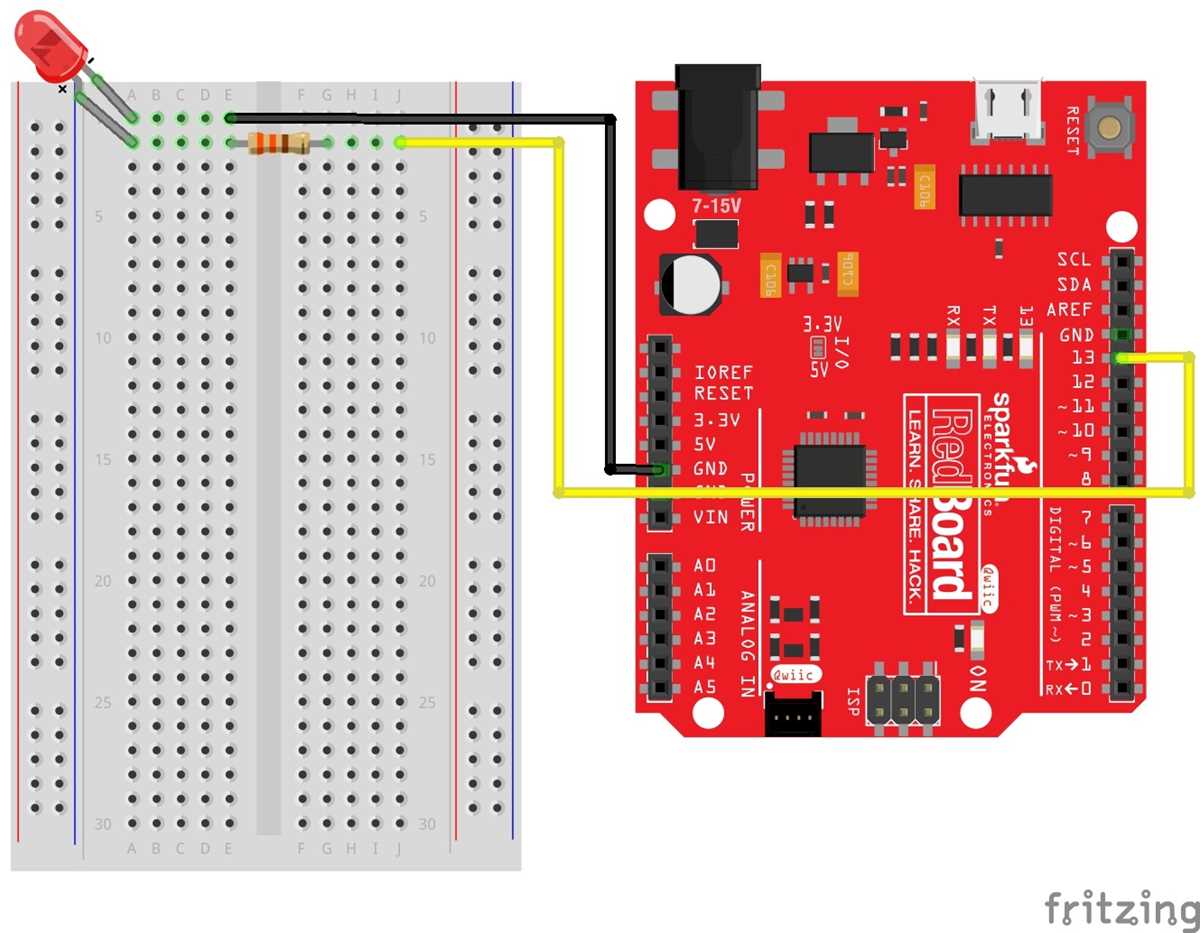 breadboard circuit diagram