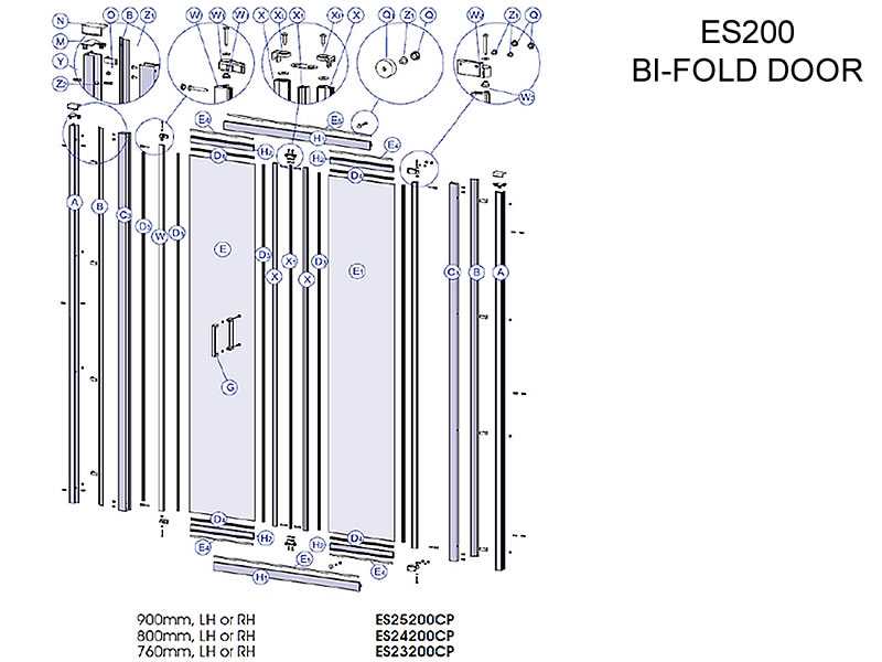 bi fold door parts diagram bi fold door parts diagram
