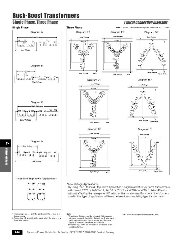 buck boost transformer wiring diagram