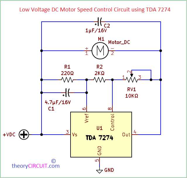 circuit diagram dc motor