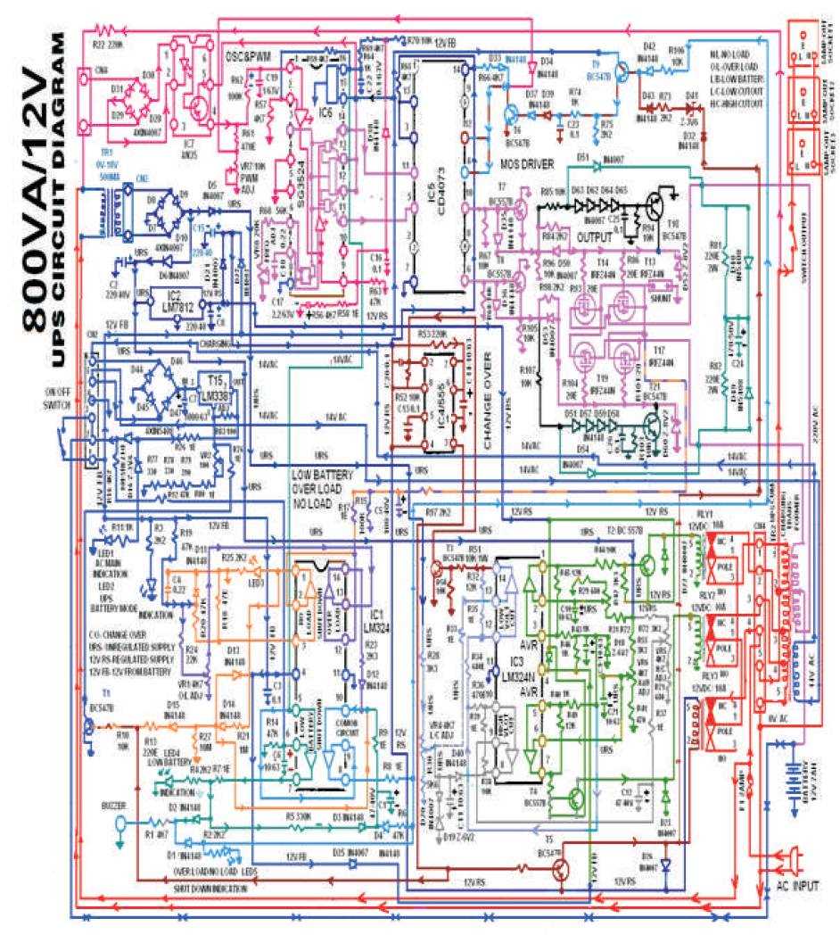 12 volt ups circuit diagram 12 volt ups circuit diagram