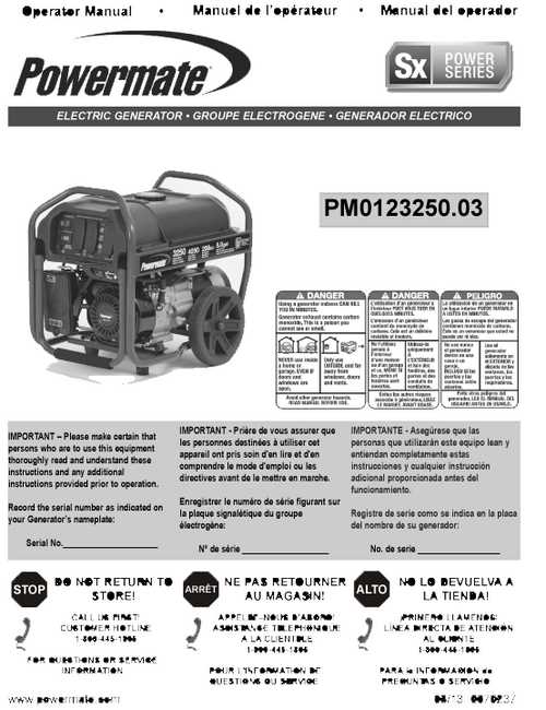 coleman powermate 6250 parts diagram