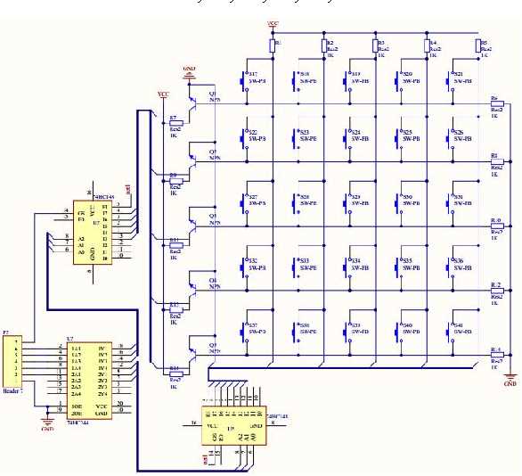 computer keyboard circuit diagram