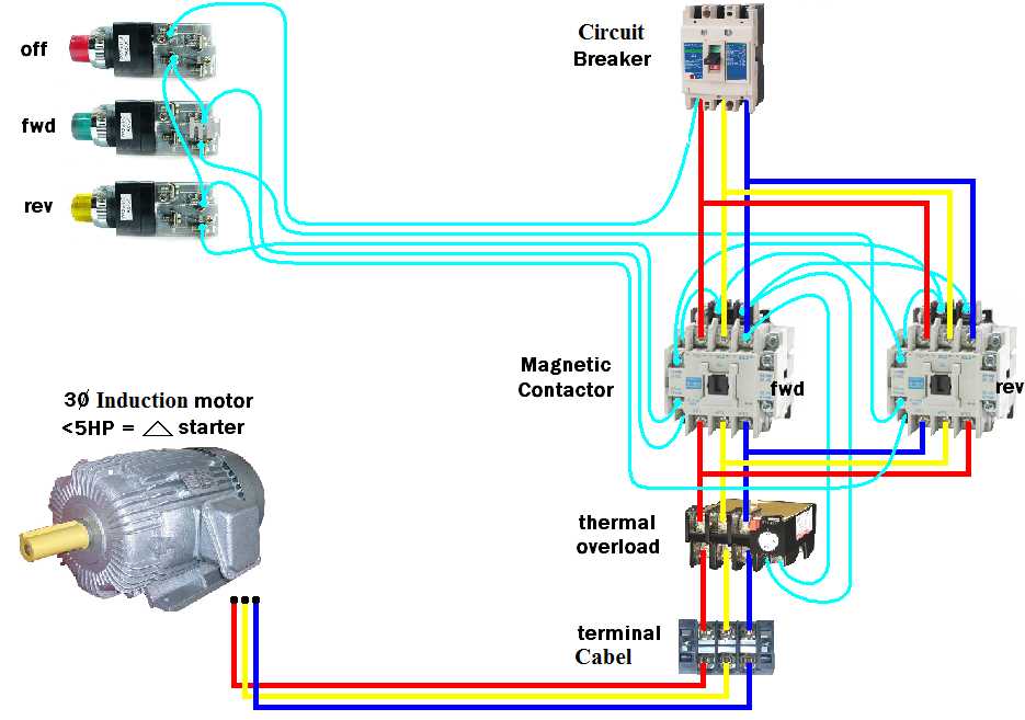 contactor circuit diagram