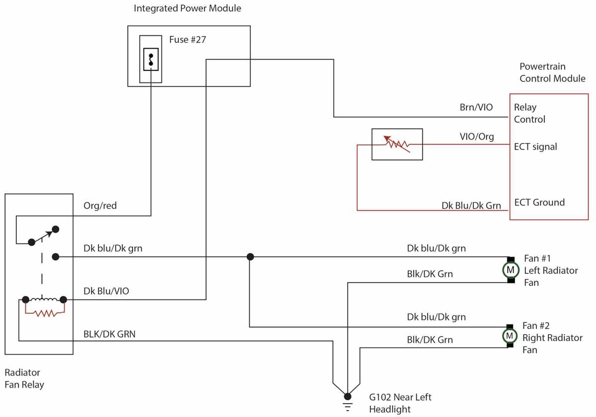cooling fan circuit diagram