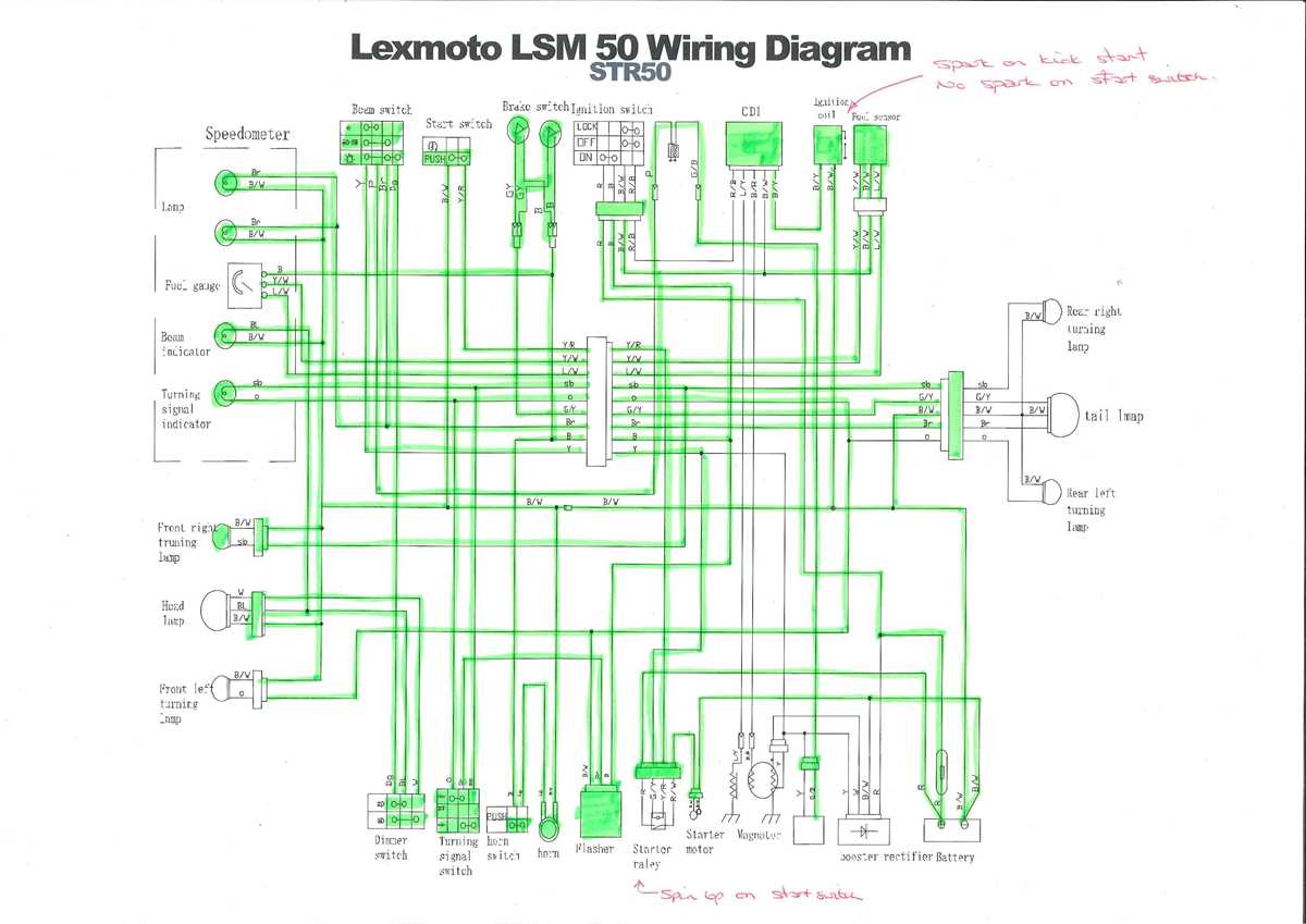 50cc chinese scooter wiring diagram 50cc chinese scooter wiring diagram
