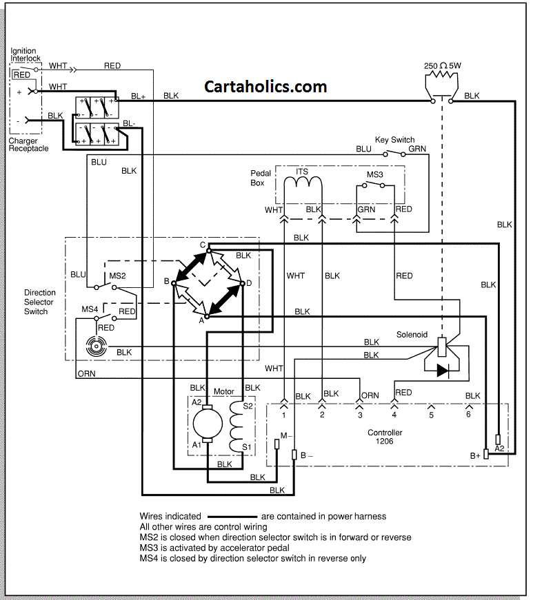 ez go golf cart battery wiring diagram