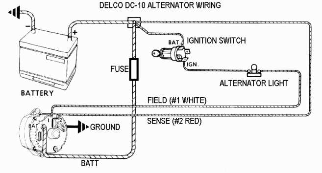 delco remy alternator wiring diagram 3 wire
