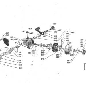 diagram fishing reel parts