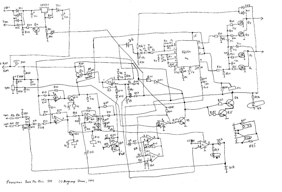 circuit diagram of online ups