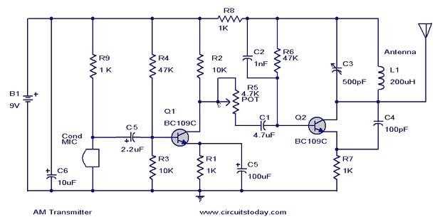 am modulator circuit diagram