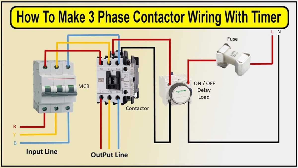3 phase contactor circuit diagram