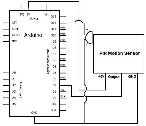 pir circuit diagram