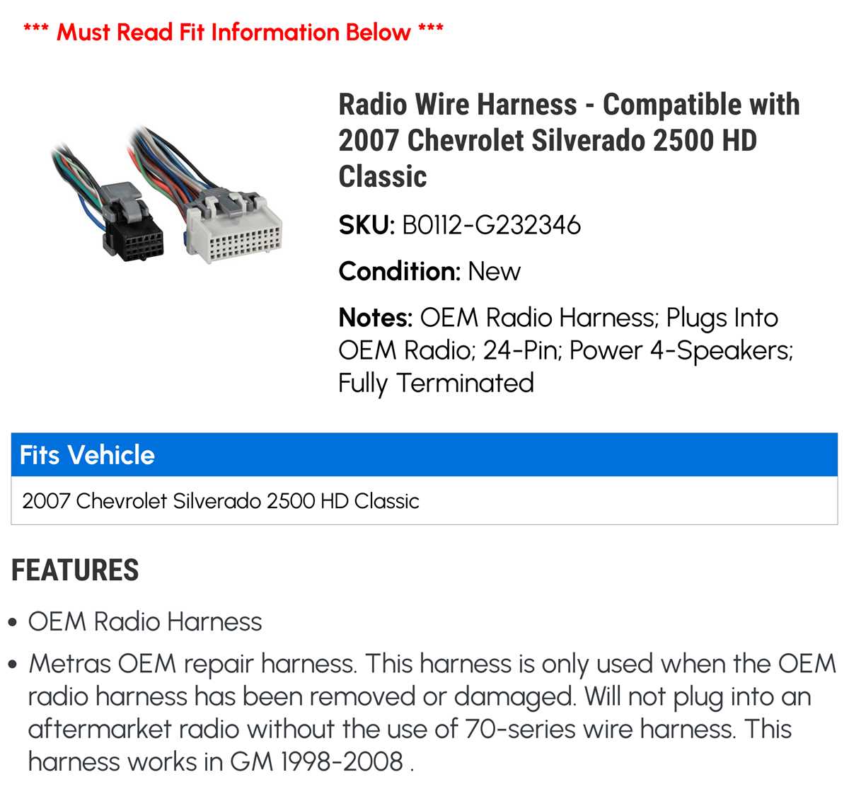 2007 gmc sierra radio wiring diagram