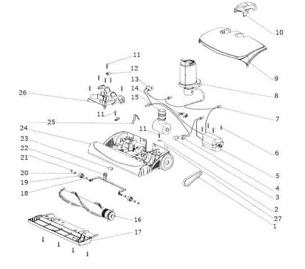 electrolux canister vacuum parts diagram