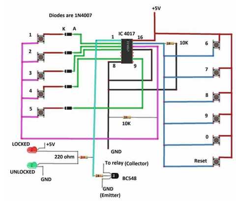 ic 4017 circuit diagram
