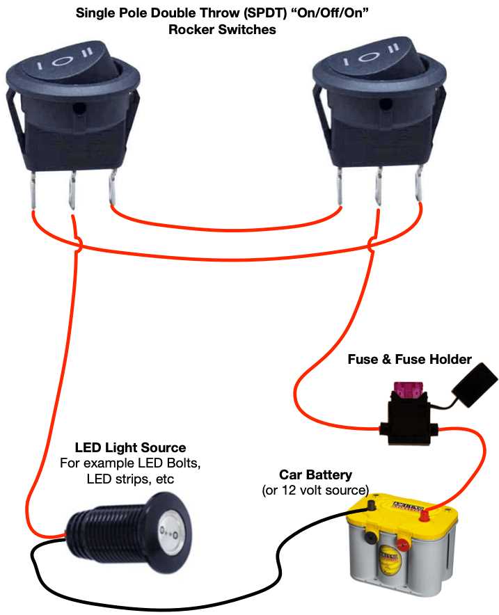 three way lamp switch wiring diagram