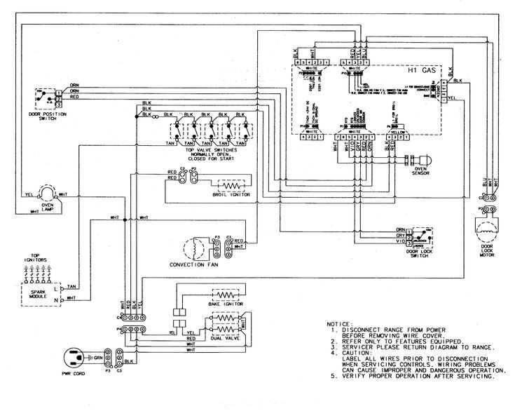 electric oven circuit diagram