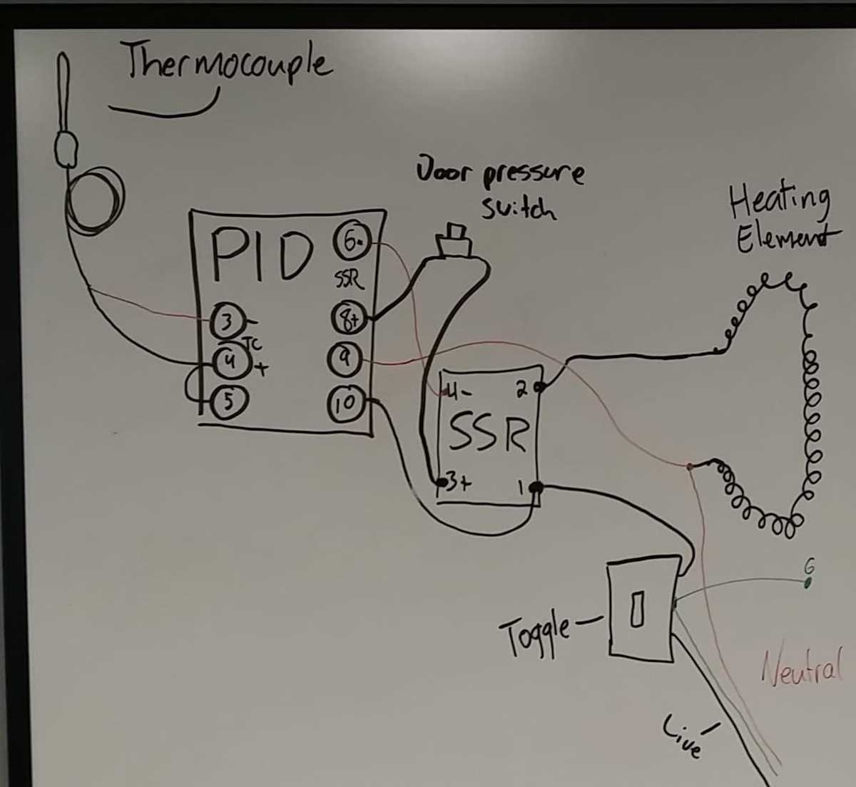 electric oven circuit diagram