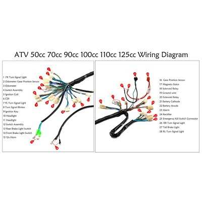electric start chinese 110cc atv wiring diagram electric start chinese 110cc atv wiring diagram