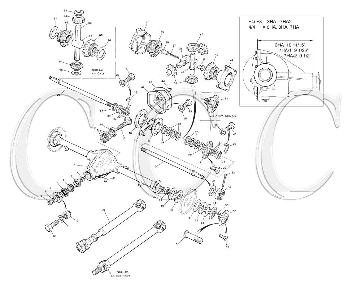 rear end parts diagram