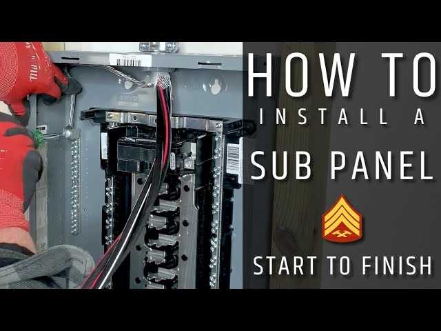50 amp sub panel wiring diagram