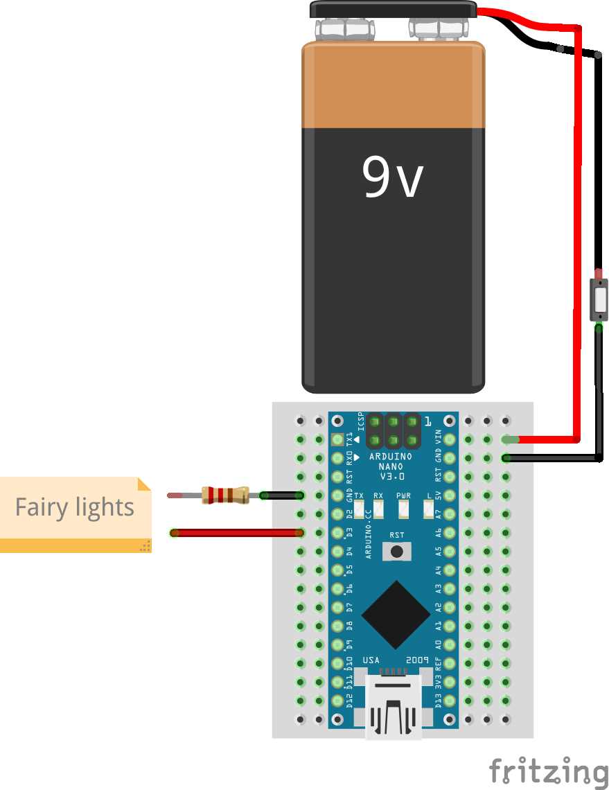 fairy lights circuit diagram