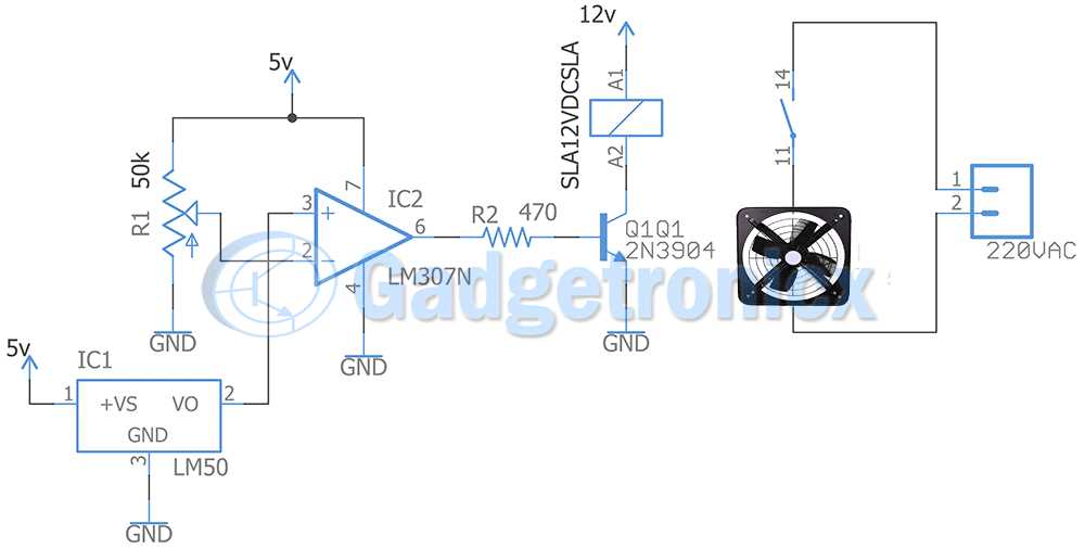 fan diagram circuit