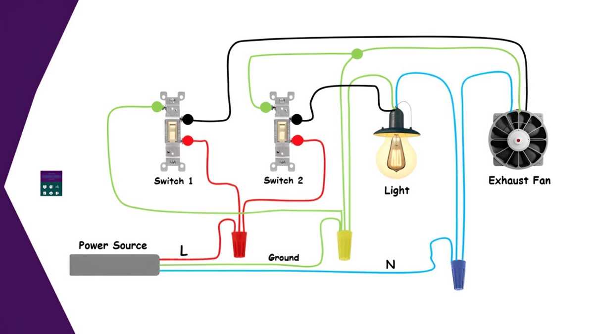 bathroom fan with light wiring diagram