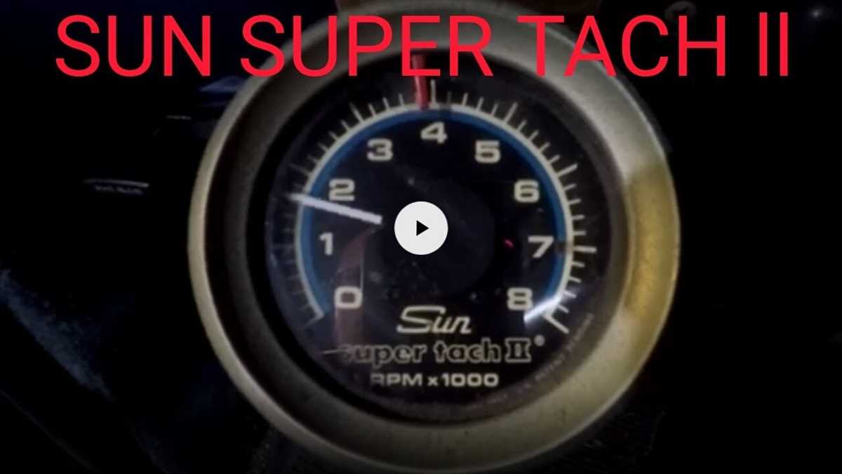 sun super tach 2 wiring diagram