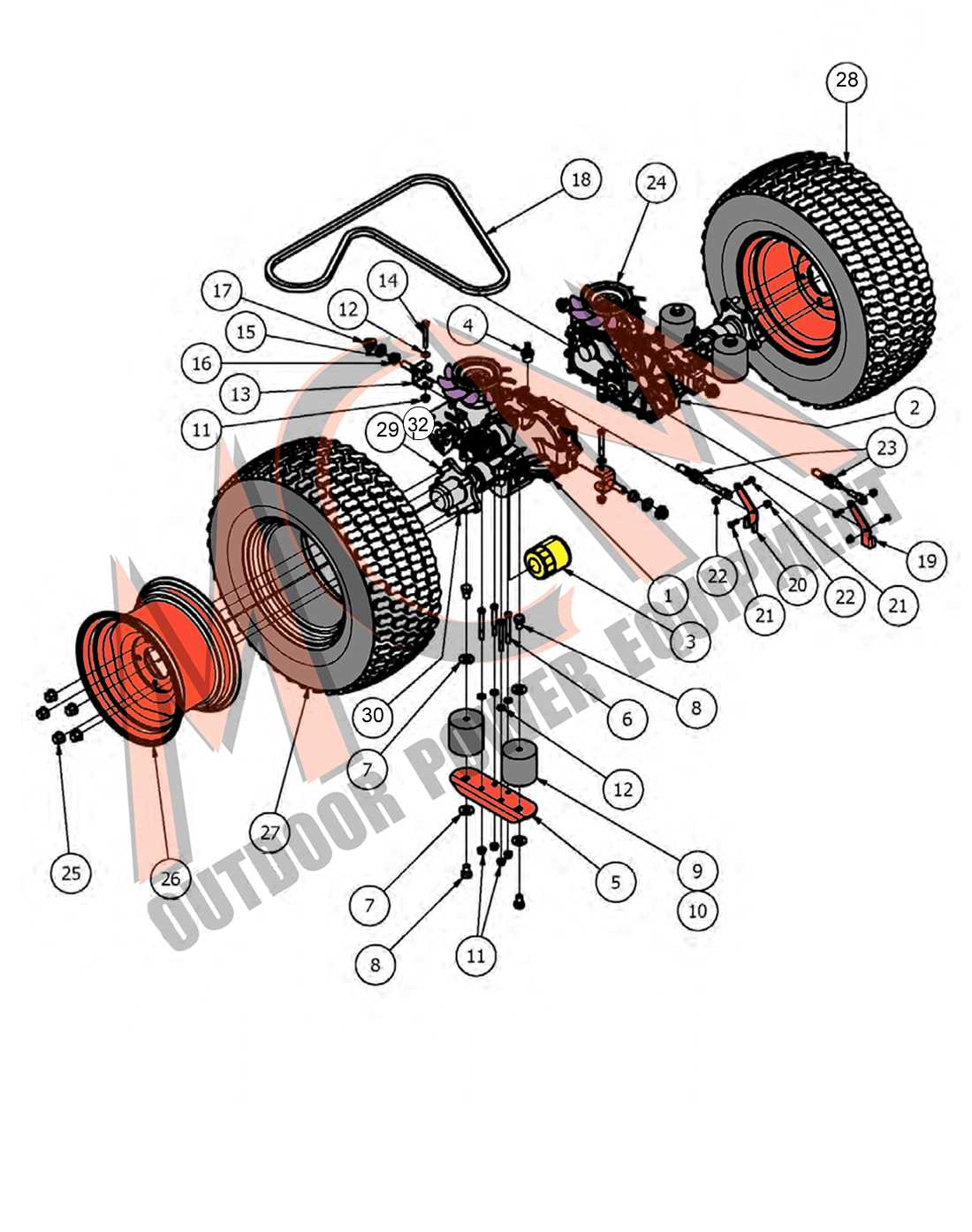 bad boy tractor parts diagram