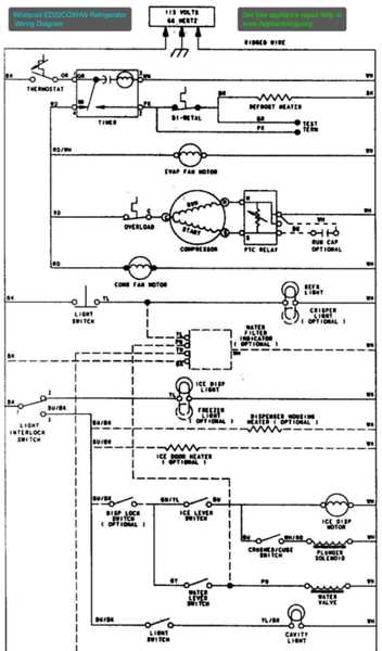 fridge wiring diagram